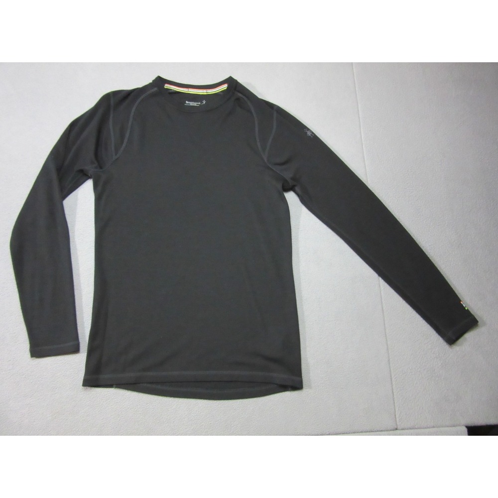 Smartwool Shirt Mens Medium Black Merino 250 Base Layer Long Sleeve Wicking